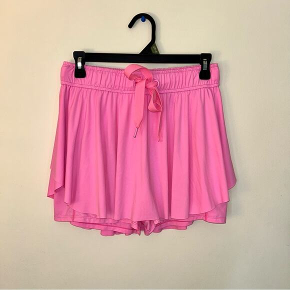 TCEC High-waisted mini athletic skort pink size large CP9666 - Picture 2 of 8